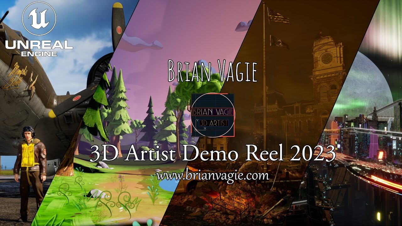 Brian Vagie - 3D Artist Demo Reel 2023
