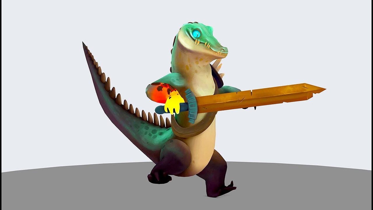 ArtStation - Dino idle animation