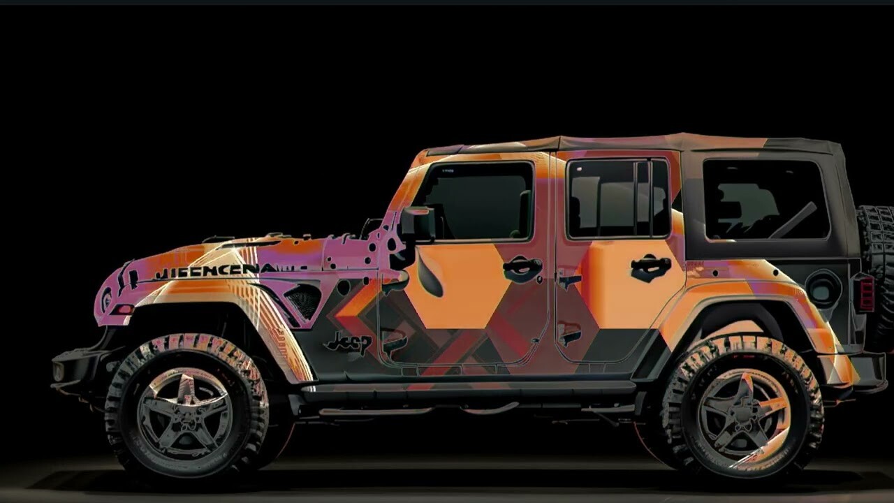 ArtStation Microdot. Arte Projection Mapping Jeep 1