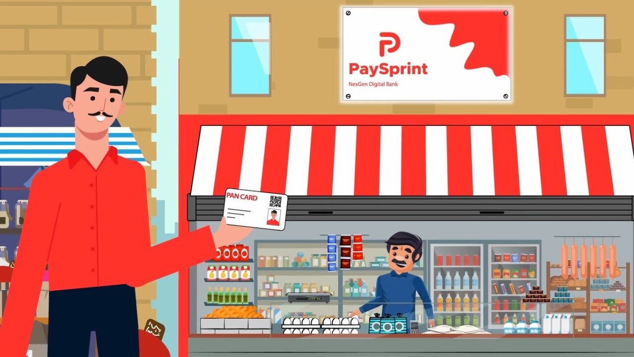 PaySprint mobile banking service (Animation) (in Hindi)