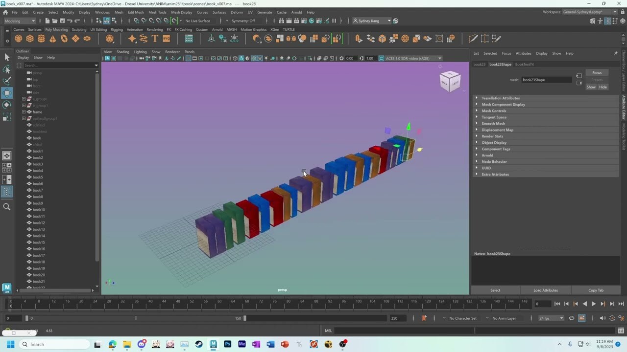 ArtStation Bookshelf Code