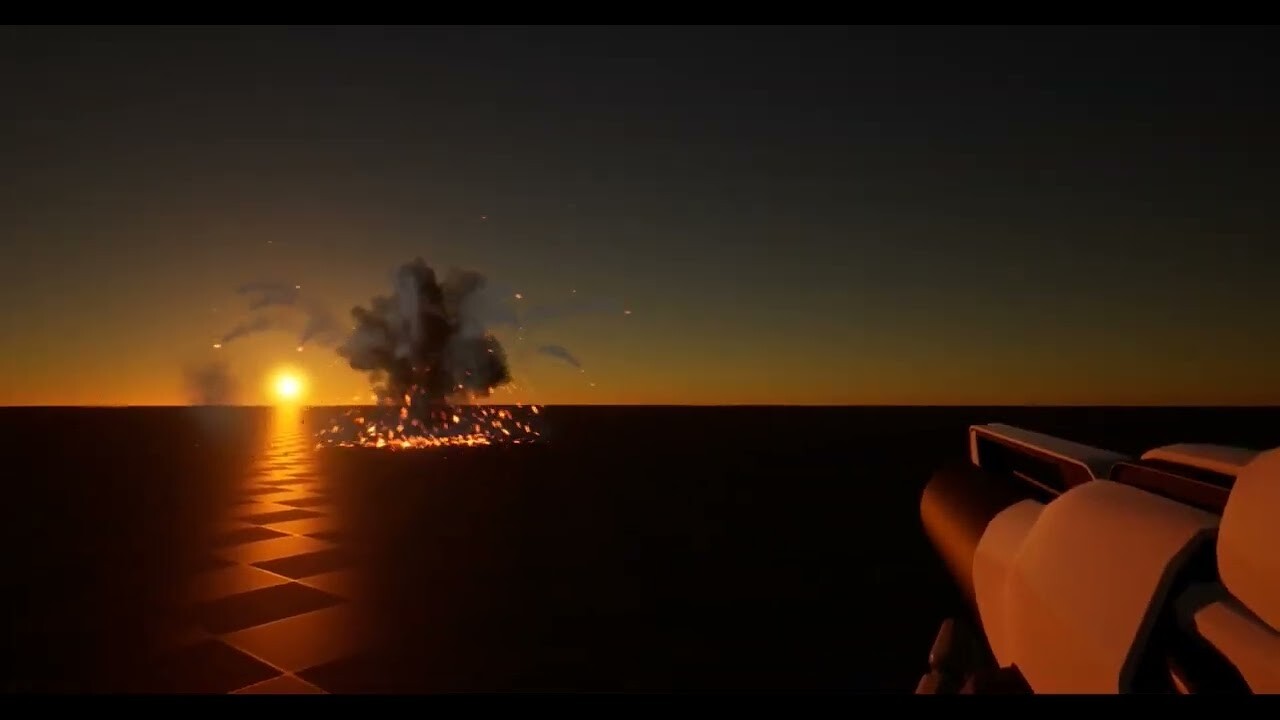 ArtStation - Smoke explosion with gun shot