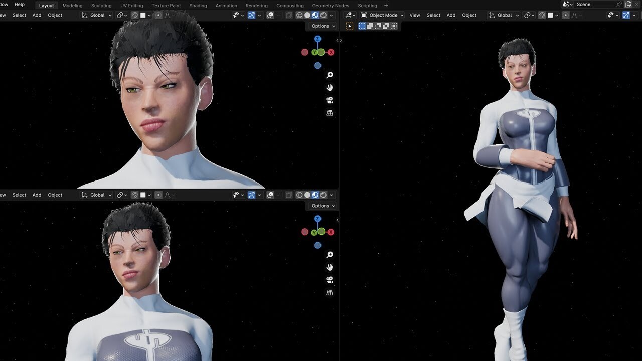 ArtStation - Anissa Character Creation Timelapse (Invincible 3D Fanart)