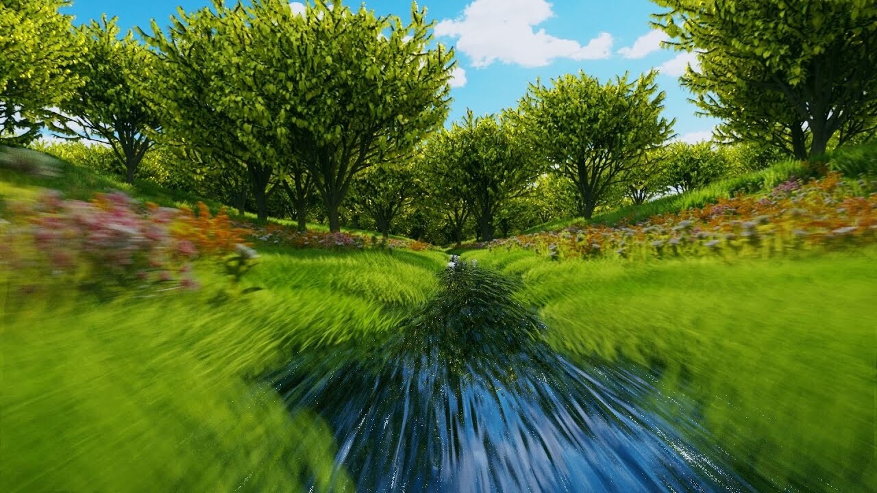 ArtStation - ABSTRACT Nature Video -* FLY * SPRING Animation Background ...