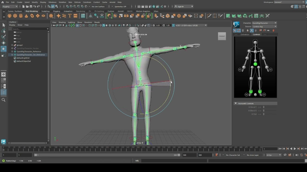 ArtStation - easy rigging in maya obj file