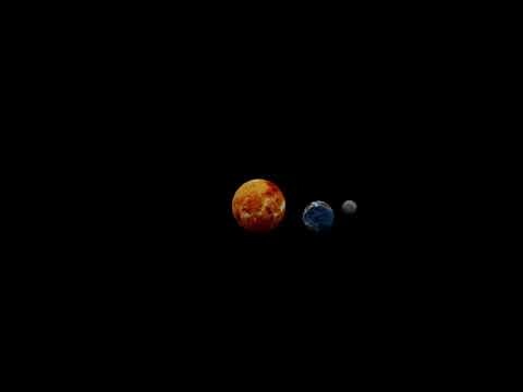 ArtStation - the Earth, the Moon and Sun rotation animation