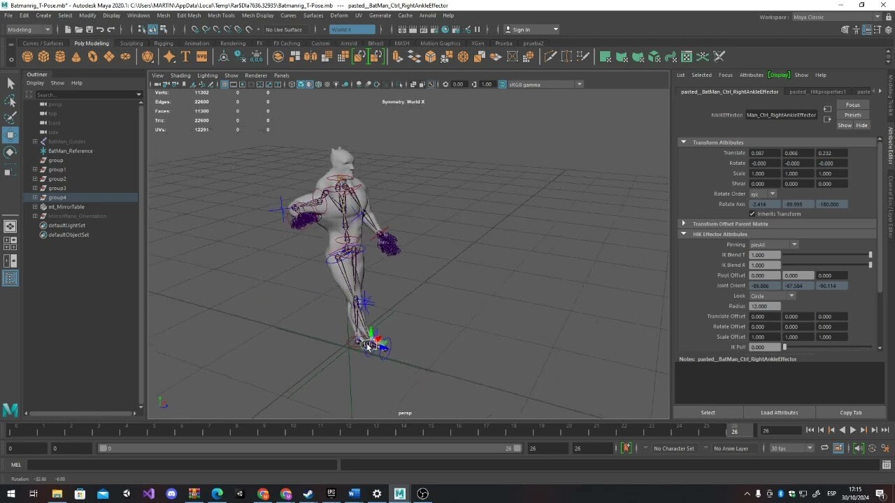 ArtStation - Batman Rig and Animations in Maya