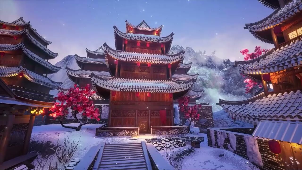 Frosted Dreams! My fantasy chinese environment design 