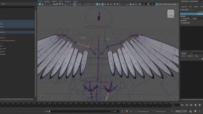 ArtStation - Animation-Ready Bird Wing Rig