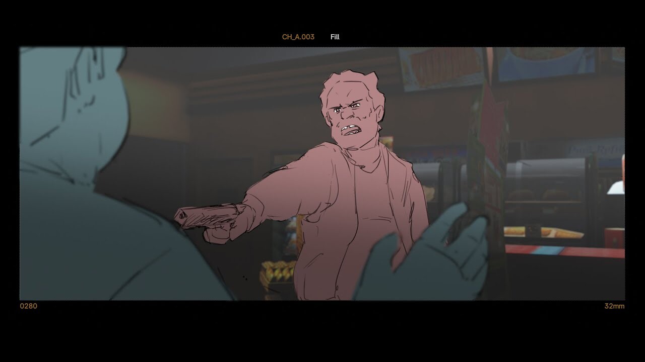 [Storyboard] Deli Store Sequence - 2D/3D Storyboard BLENDER