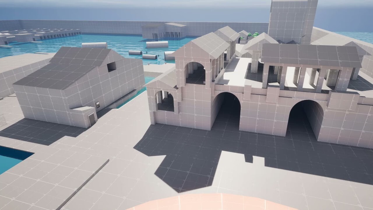 Assassins Creed Level Design Block out Fan Art - Work in Progress