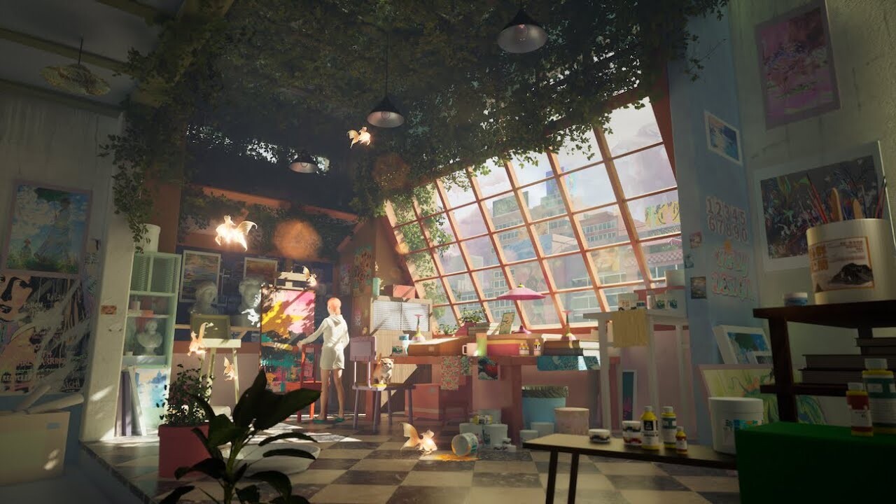 Sunlit Studio Afternoon