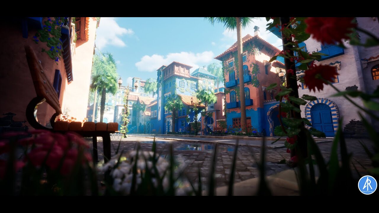 The Blue City — Modular Stylized Environment (UE5)