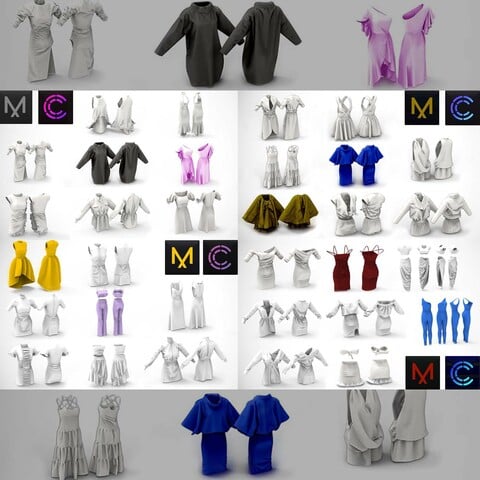 32 Dress for Woman MD / Clo3D
