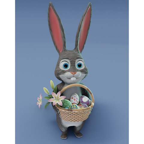 Easter Bunny 3D Model Bundle