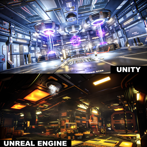 STYLIZED - Sci-Fi Corridor Bundle (Unity and Unreal Engine)