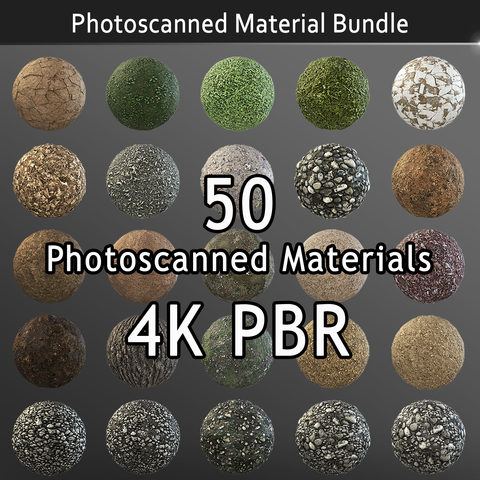 Photoscanned Nature Texture Pack - Commercial License