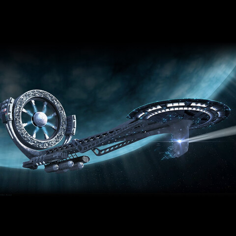 Alien Spaceship (4K, Alpha Channel)
