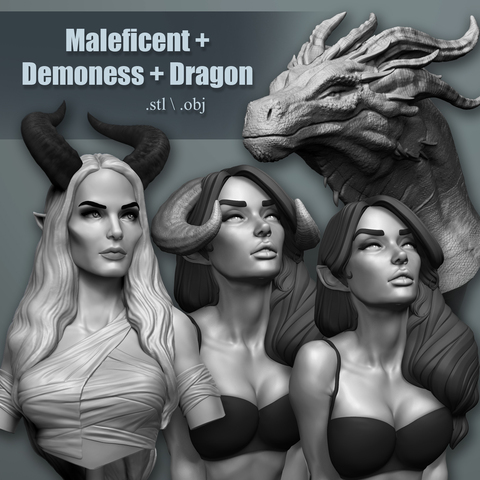 Maleficent + Demoness + Dragon Bundle