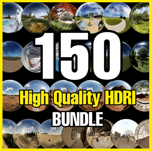🌟 150 High Resolution HDRI / 8K 🌟