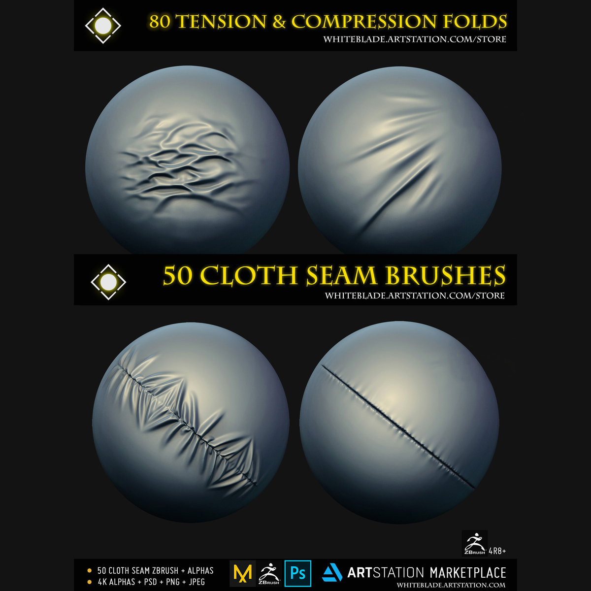 ArtStation - 130 Cloth Seam, Tension, Compression Fold