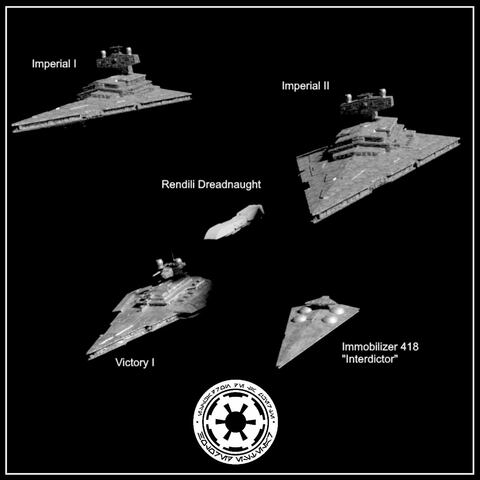 Imperial Ships - Star Wars - 5 Models