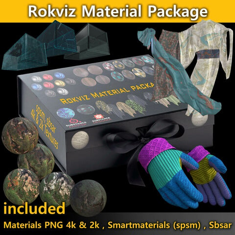 Rokviz Material Package Extended Commercial  License