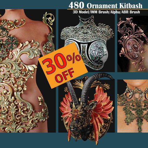 480 Ornament Kitbash Standard License