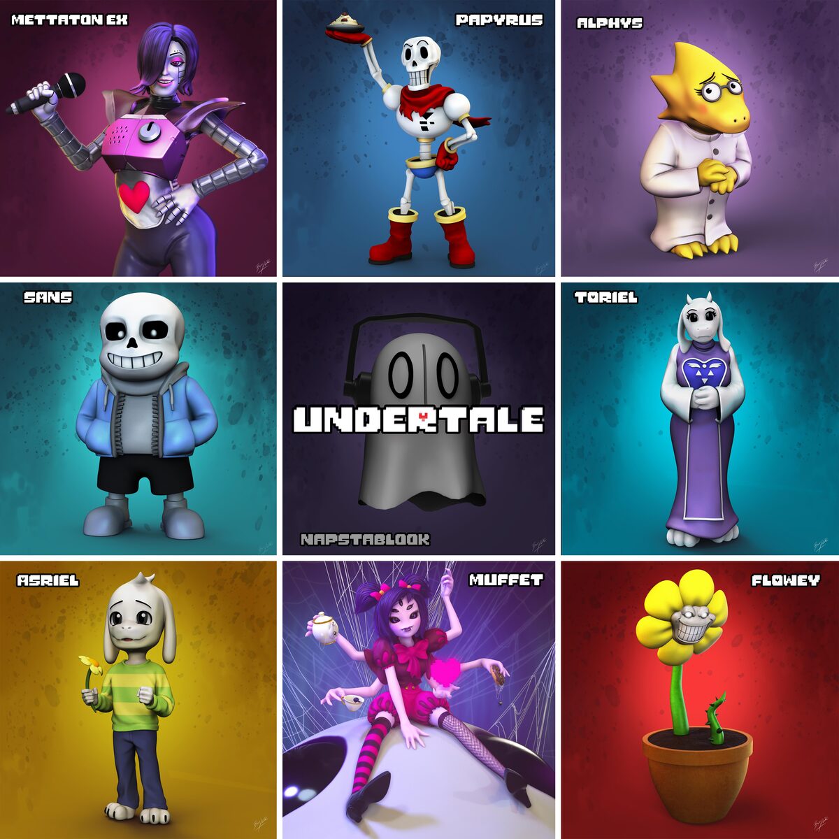 ArtStation - Undertale character sketches