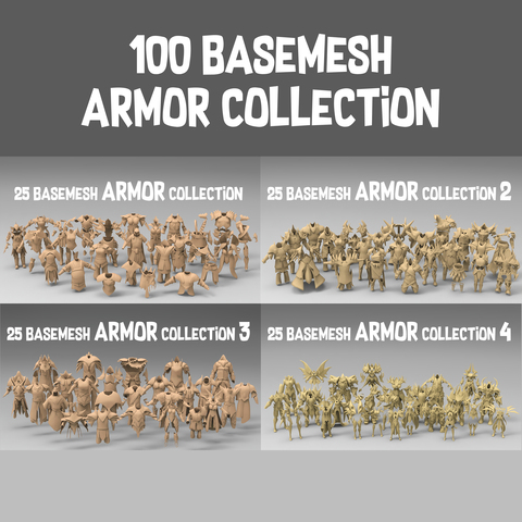 100 basemesh armor collection
