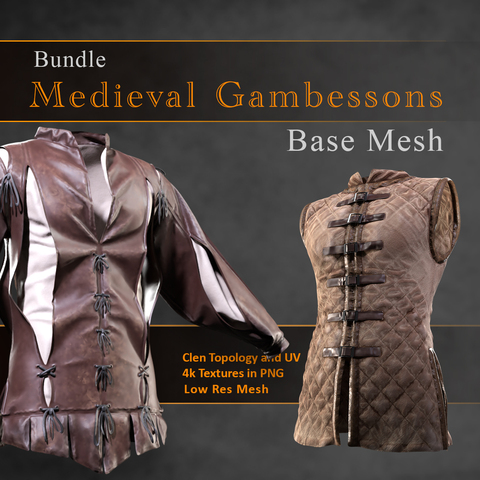 Medieval Gambeson Bundle / Commercial License