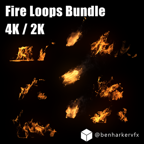 Loopable Fire VFX Asset Bundle 1