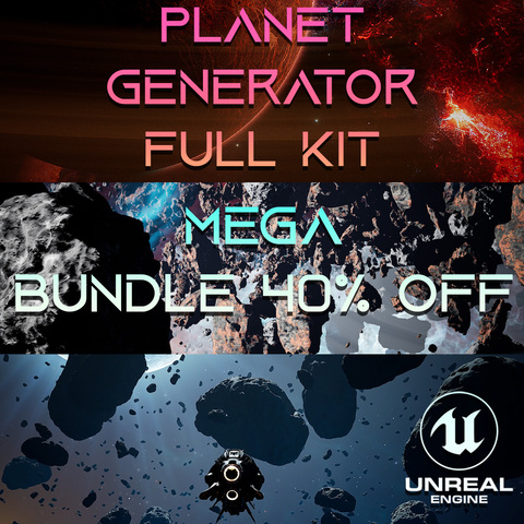 [MEGADEAL 40% off] Planet Generator Kit || Unreal Engine 5