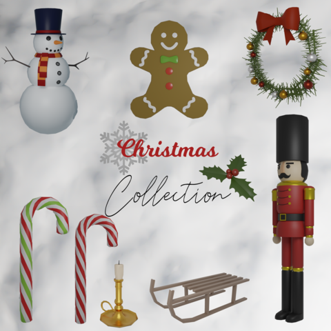 Christmas pack 3D Model Collection