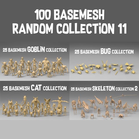 100 basemesh random collection 11