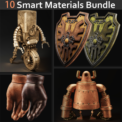 10 Smart Materials Bundle ( Standard License )