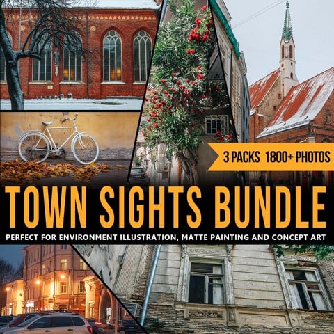 Town Sights Bundle - Reference Pictures