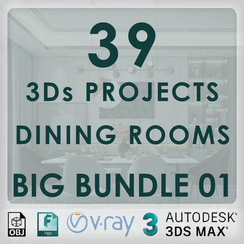 39 Projects - Dining Rooms - Big Bundle 01 - ( Extended Commercial License )