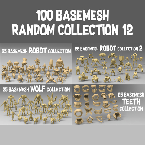 100 basemesh random collection 12