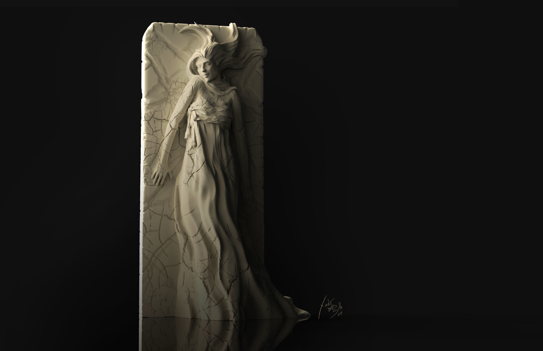 ArtStation - Plaster Girl Sculpture 3D Print Files | Resources