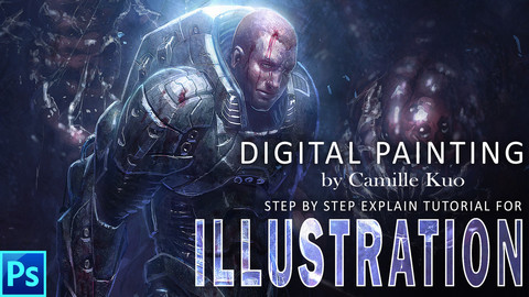 Digital Painting by Camille Kuo: Step by Step Explain Tutorial For Illustration