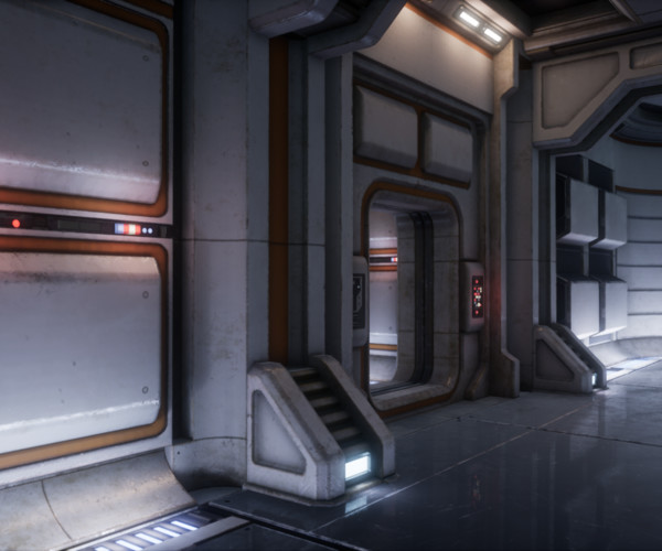 ArtStation - Sci Fi Interior Asset Pack 1 | Resources
