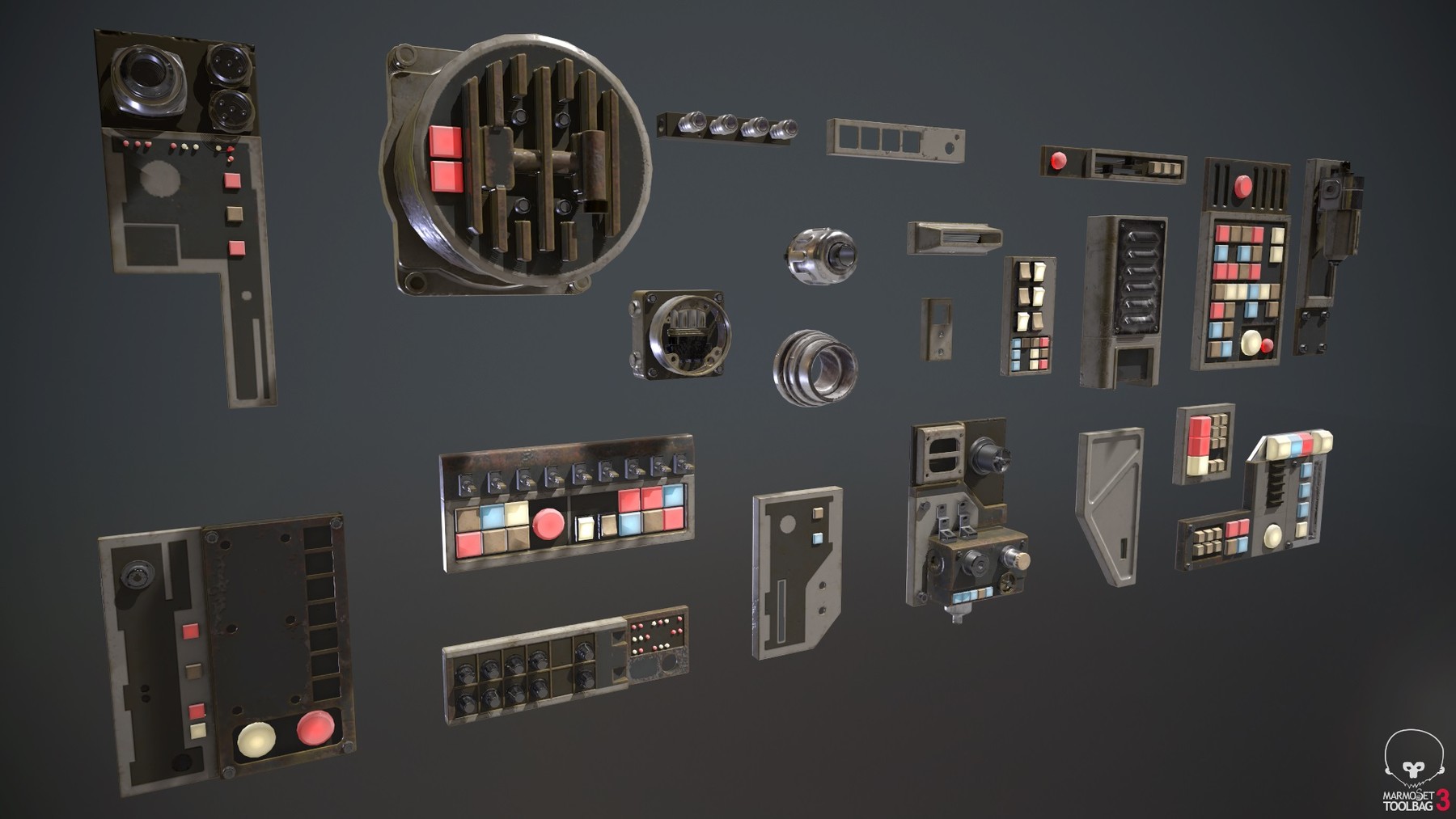 ArtStation - Sc-Fi Computer Console Kit | Game Assets