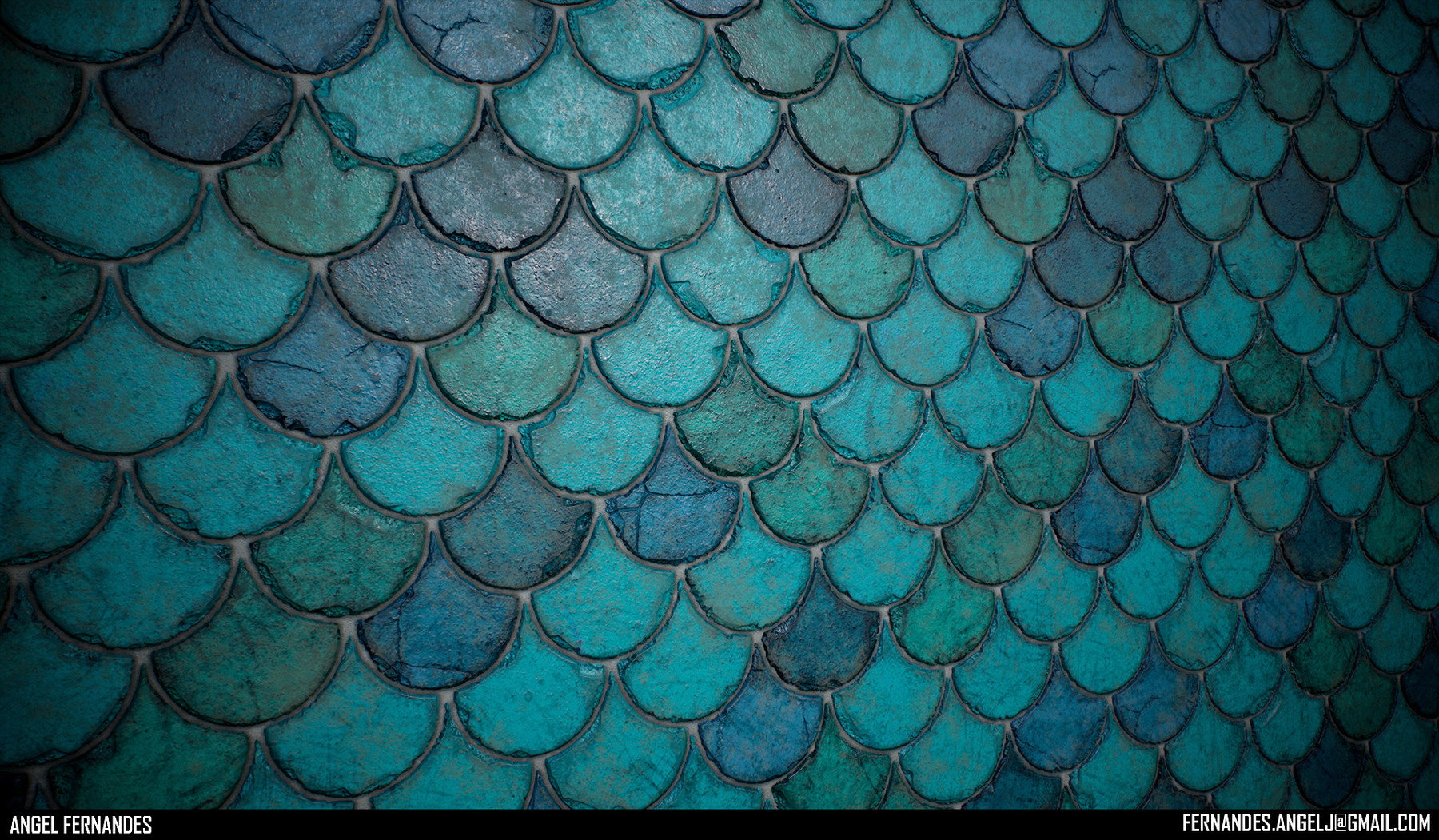 ArtStation - Fish Scale Wall Material in Substance Designer | Game Assets