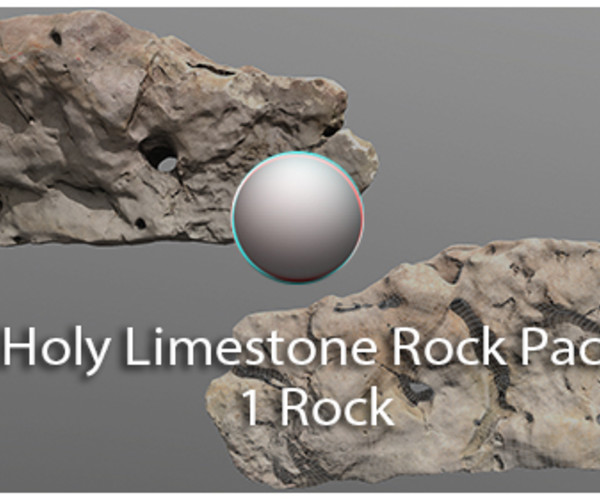 ArtStation Holy Limestone Rock Scan 6 Game Assets