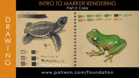 Foundation Art Group - Intro to Marker Rendering - Part 2: Color