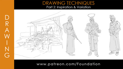 Foundation Art Group - Drawing Techniques - Part 2: Inspiration & Variation