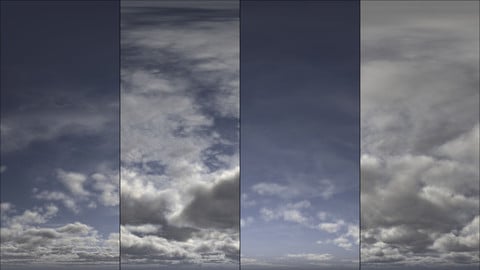 90+ HDR Clouds with masks