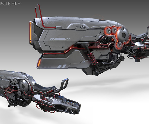 ArtStation - Hover Muscle Bike Concept Art | Tutorials