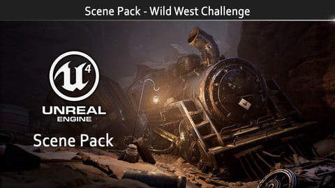 Scene Pack - Tomb of the Iron Horse  (Artstation Wild West Challenge)